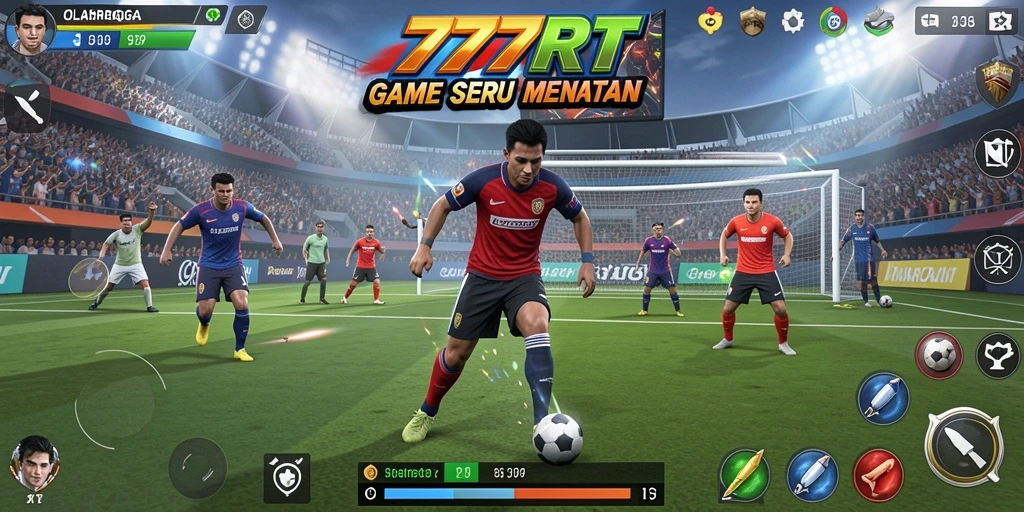 Tangkapan layar gameplay 777RT yang menampilkan aksi olahraga seru.