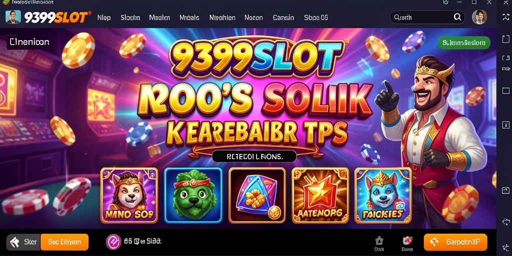 Tampilan gameplay 9399SLOT yang mengasyikkan dan penuh warna.