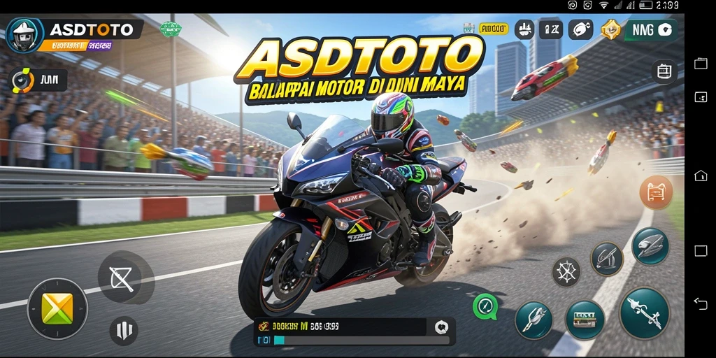 Tampilan gameplay seru dan adrenalin tinggi dalam ASDTOTO.
