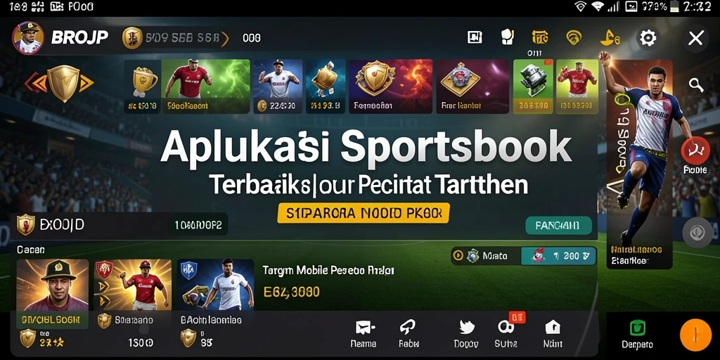 Tampilan utama BROJP dengan fitur taruhan olahraga yang menarik.
