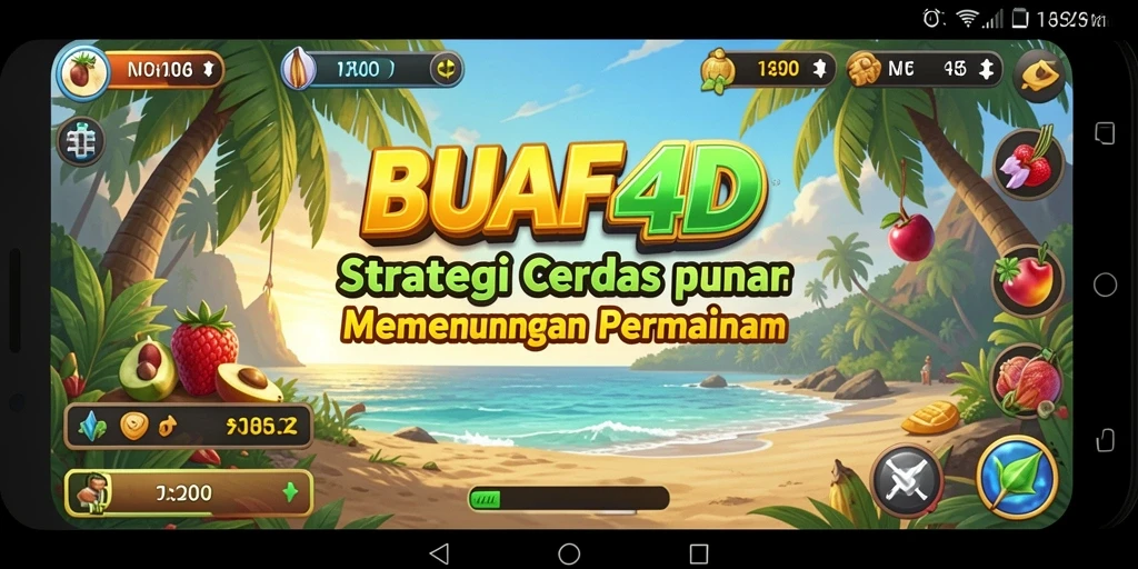 Screenshot gameplay menampilkan aksi strategis di BUAH4D.