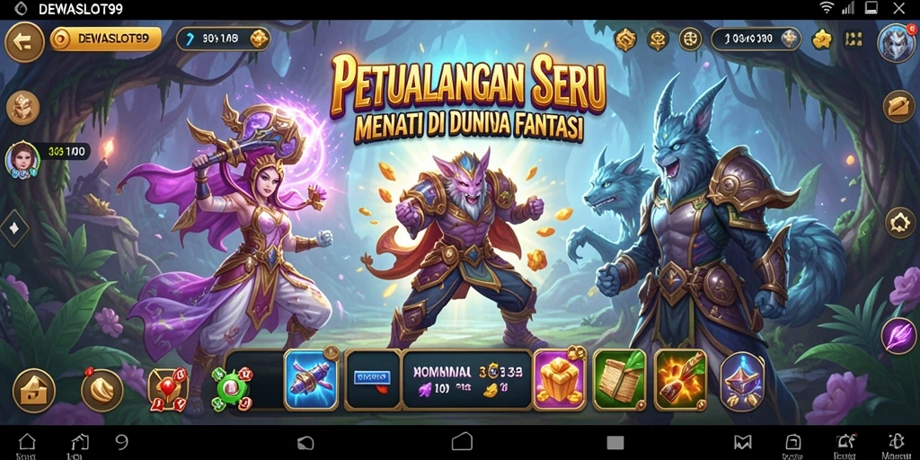 Screenshot gameplay DEWASLOT99 menampilkan aksi petualangan yang menarik.