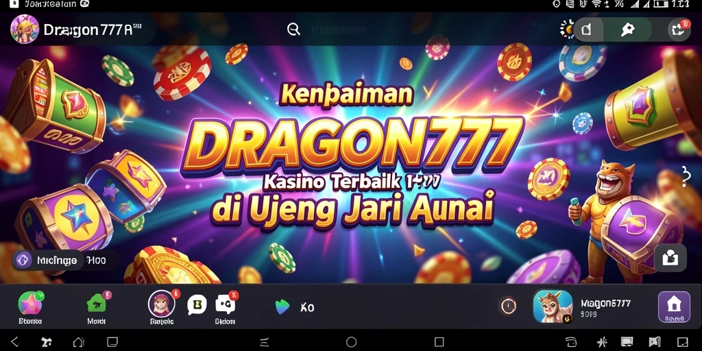 Tampilan menarik dari gameplay Kasino di DRAGON777.