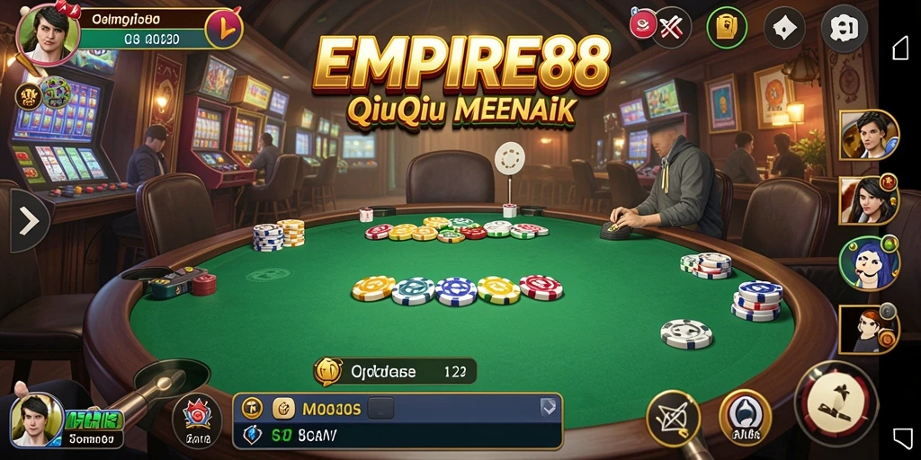 Tampilan gameplay QiuQiu yang mendebarkan di EMPIRE88.
