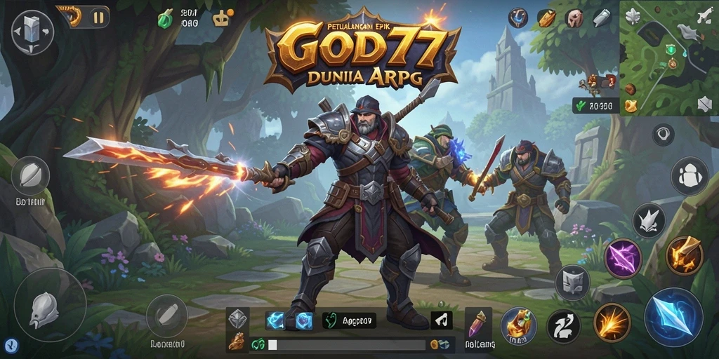 Tampilan menakjubkan dari gameplay ARPG GOD77.