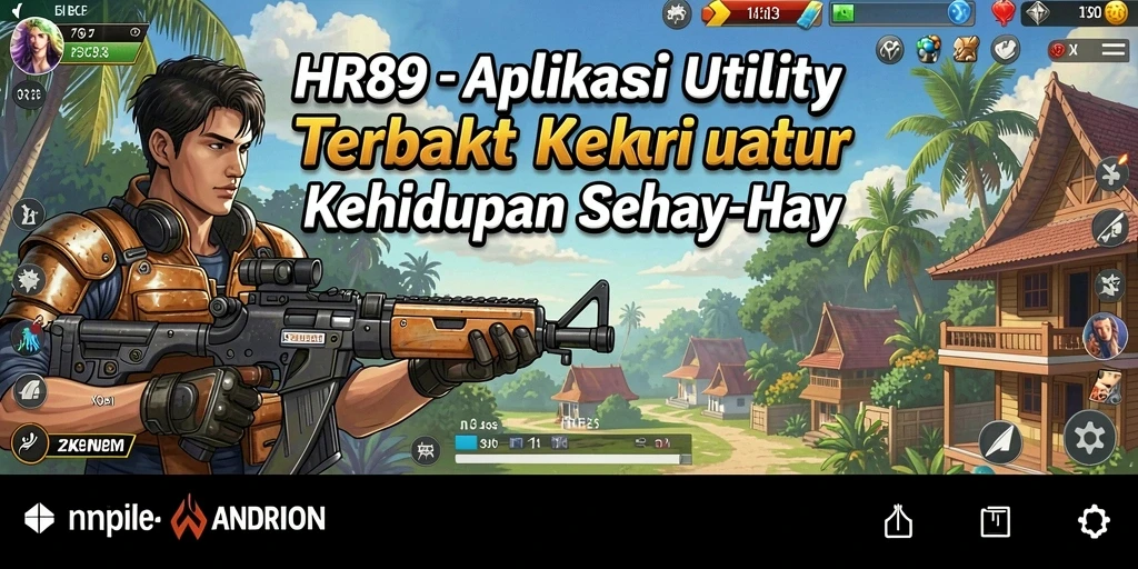 Tampilan antarmuka aplikasi HR89 dengan fitur-fitur Utility.