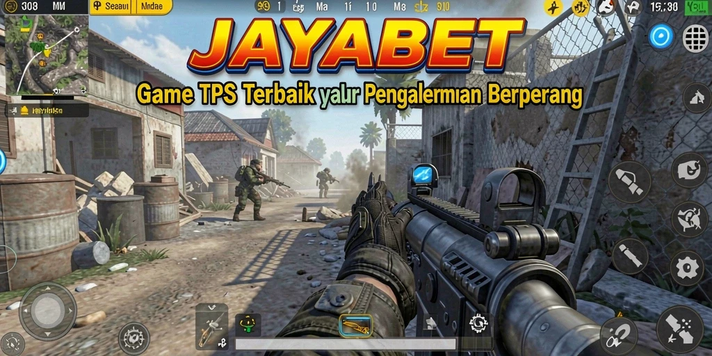 Tampilan gameplay JAYABET yang mendebarkan dalam aksi TPS.