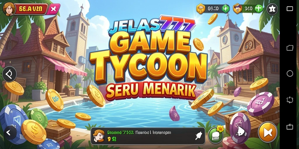 Tangkapan layar game JELAS777 menampilkan pengalaman Tycoon yang menarik.