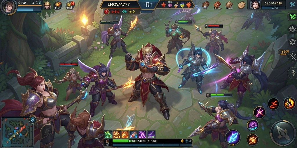 Tampilan menarik dari gameplay LNOVA777 dengan pertarungan strategi.