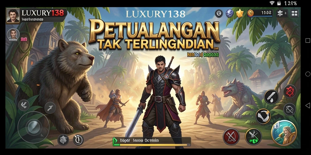 Screenshot gameplay LUXURY138 menampilkan adegan petualangan mendebarkan.