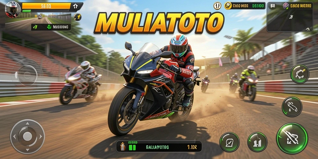 Tampilan gameplay seru dan mendebarkan di MULIATOTO.