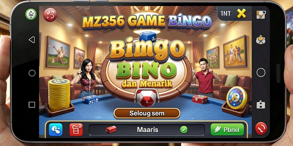 Screenshot utama MZ356 menampilkan keseruan dalam permainan Bingo.