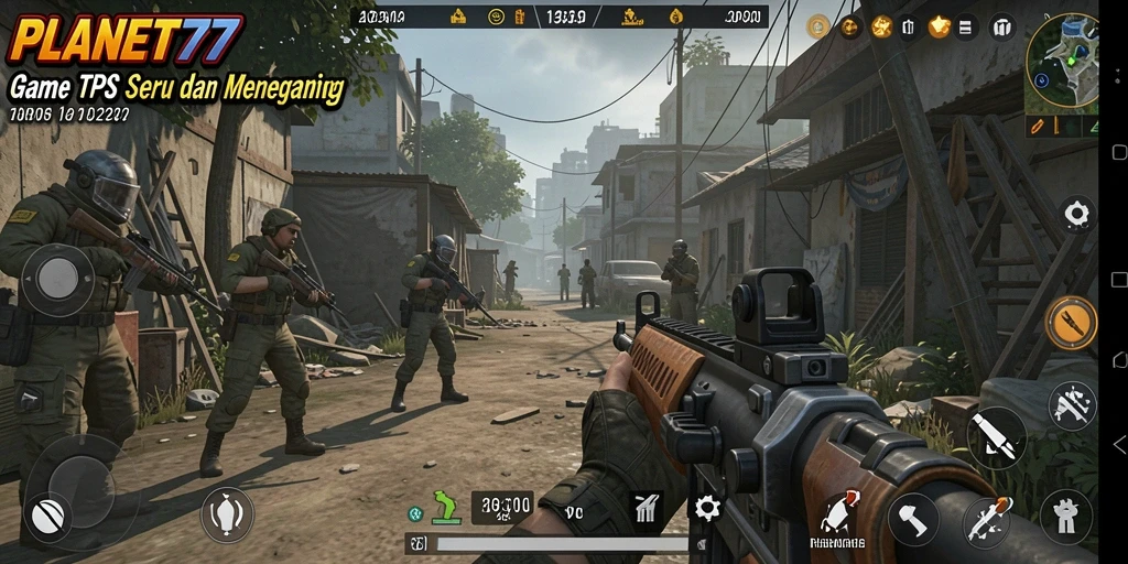 Tampilan gameplay seru dari PLANET77 dengan aksi seru dan grafis menawan.
