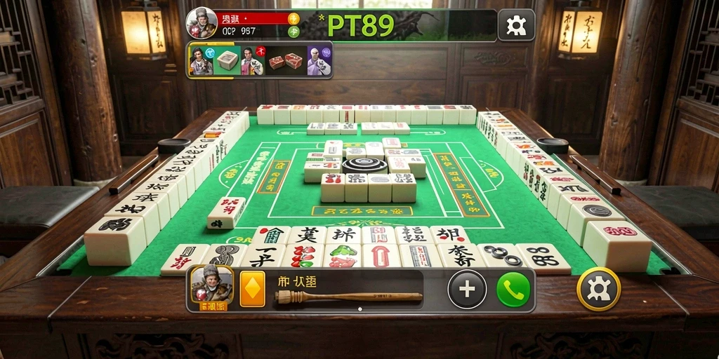 Tampilan gameplay Mahjong yang menarik dan interaktif dari PT89.