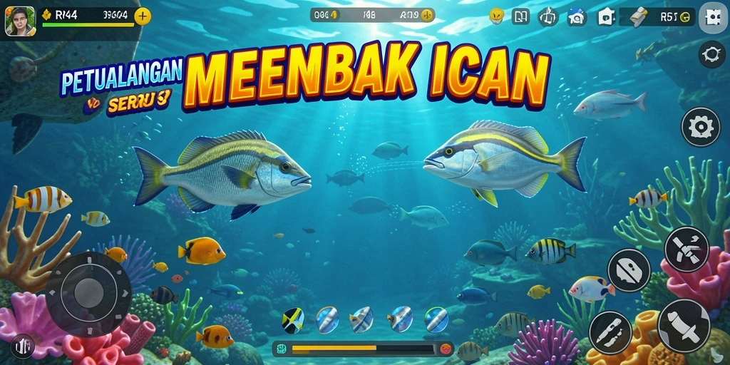 Menampilkan aksi menembak ikan yang seru dalam RR44.