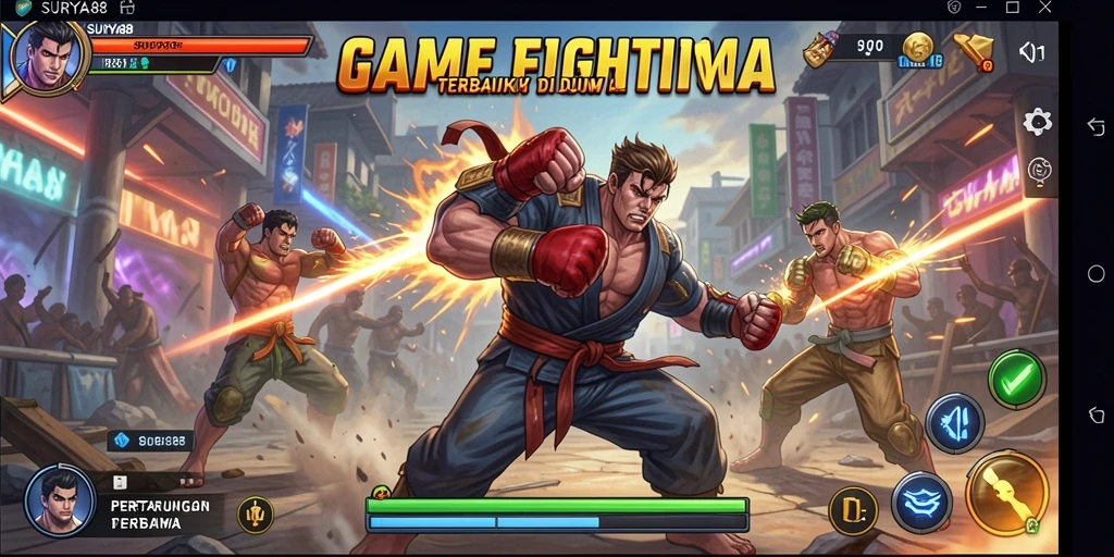 Tampilan grafis memukau dari gameplay SURYA88 yang penuh aksi.