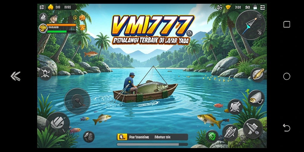 Tampilan gameplay VM777 yang seru saat menangkap ikan.